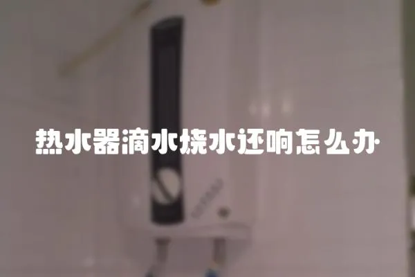 熱水器滴水燒水還響怎么辦