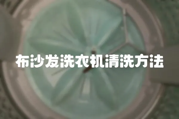 布沙發洗衣機清洗方法