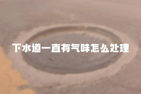 下水道一直有氣味怎么處理