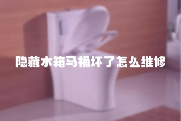 隱藏水箱馬桶壞了怎么維修