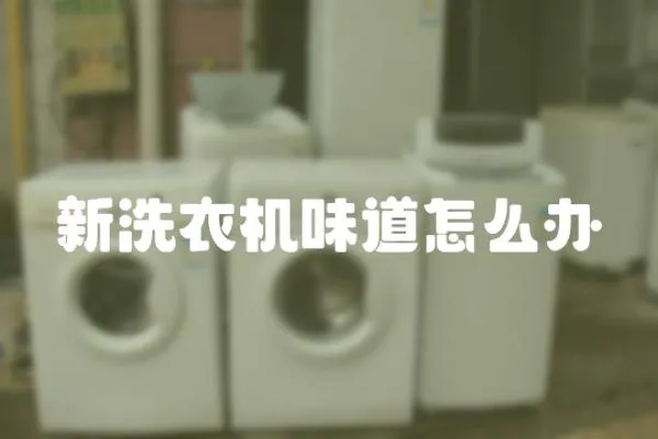 新洗衣機味道怎么辦