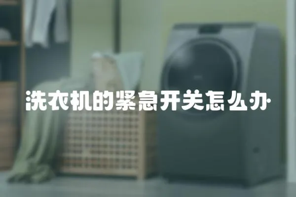 洗衣機的緊急開關怎么辦