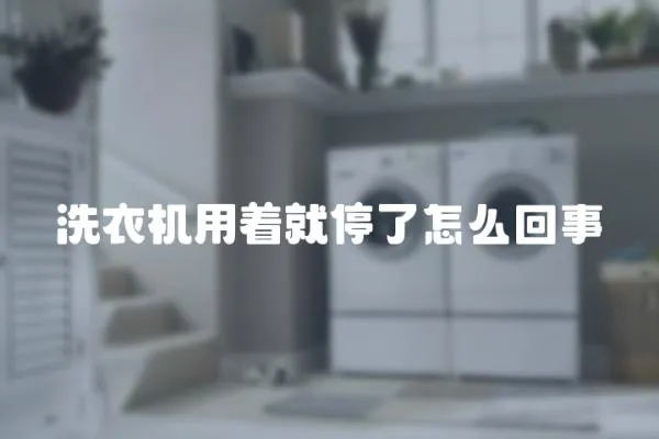 洗衣機用著就停了怎么回事