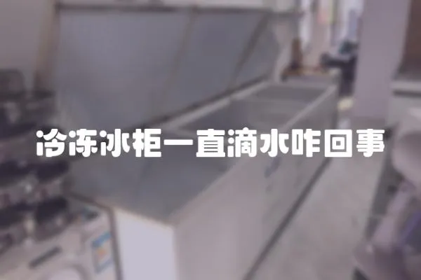 冷凍冰柜一直滴水咋回事