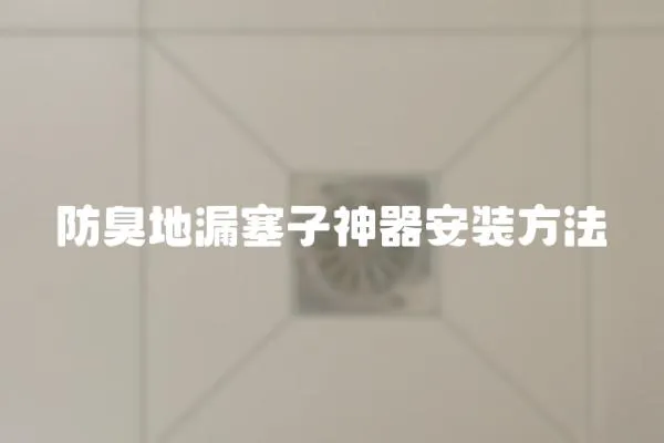 防臭地漏塞子神器安装方法