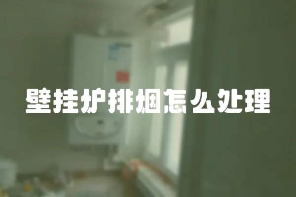 壁掛爐排煙怎么處理