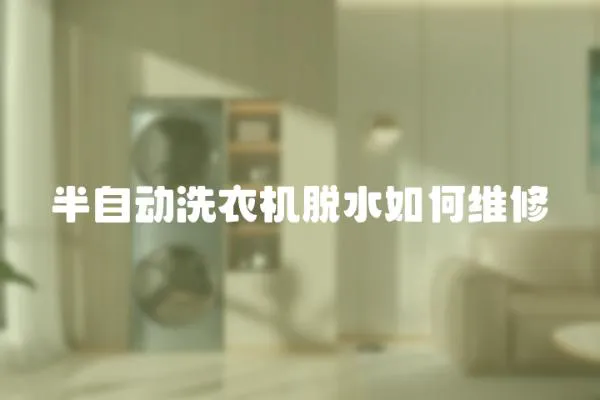 半自動洗衣機脫水如何維修