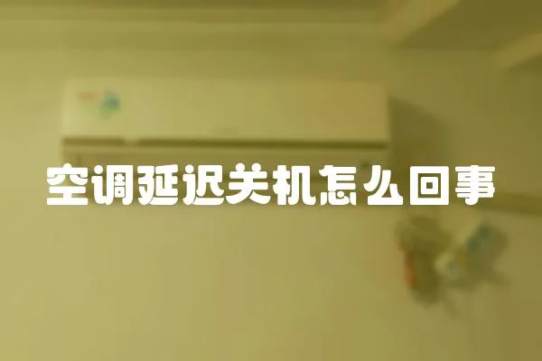 空調(diào)延遲關(guān)機(jī)怎么回事