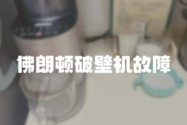 佛朗頓破壁機故障