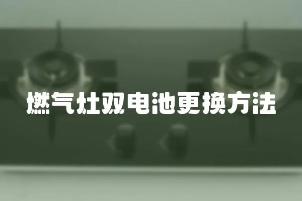 燃?xì)庠铍p電池更換方法