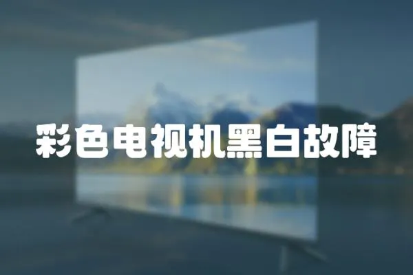 彩色電視機(jī)黑白故障