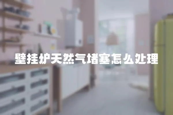 壁掛爐天然氣堵塞怎么處理