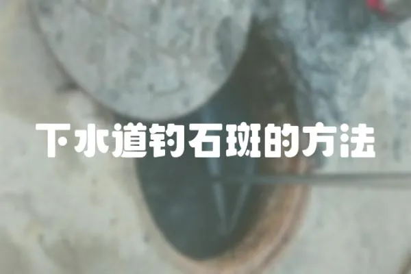 下水道釣石斑的方法