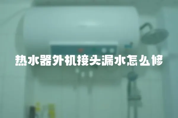 熱水器外機接頭漏水怎么修