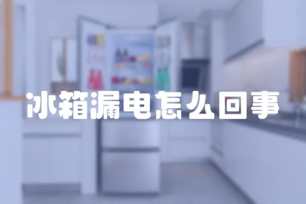 冰箱漏電怎么回事