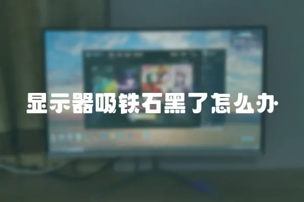 顯示器吸鐵石黑了怎么辦