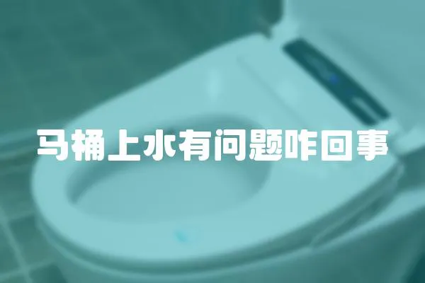 馬桶上水有問題咋回事