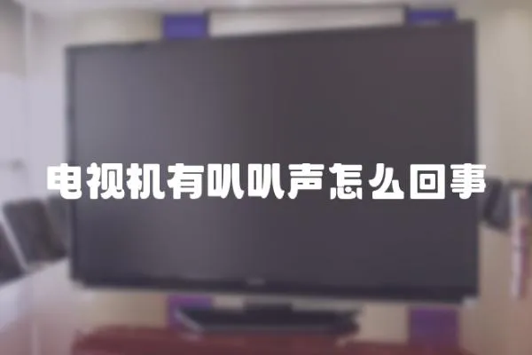 電視機(jī)有叭叭聲怎么回事