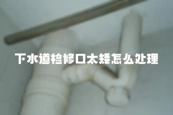 下水道檢修口太矮怎么處理