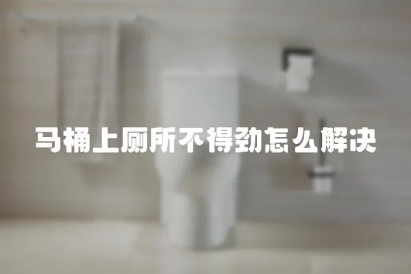 馬桶上廁所不得勁怎么解決