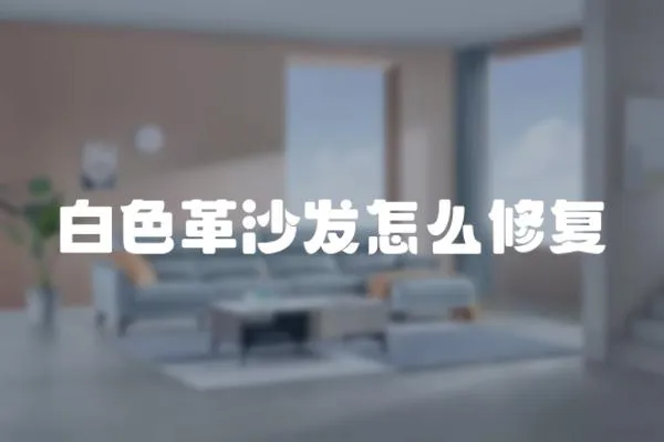 白色革沙發怎么修復