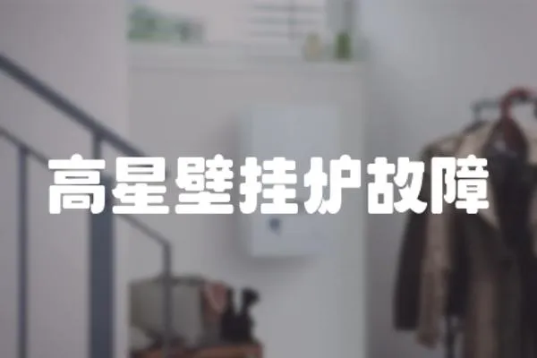 高星壁掛爐故障