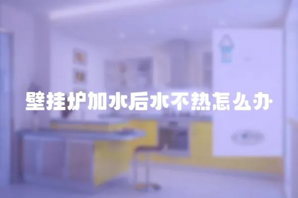 壁掛爐加水后水不熱怎么辦