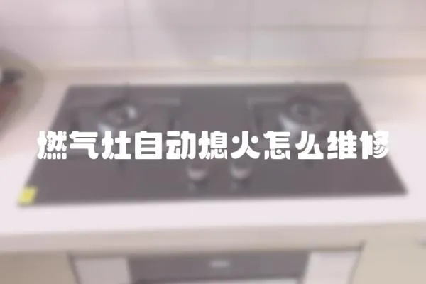 燃气灶自动熄火怎么维修