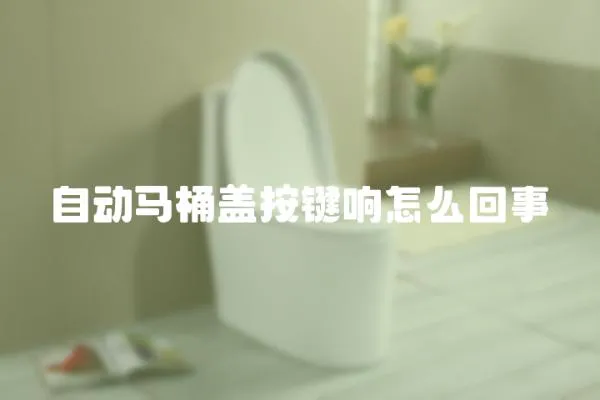 自動馬桶蓋按鍵響怎么回事