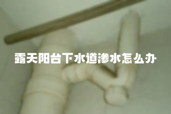 露天陽臺下水道滲水怎么辦