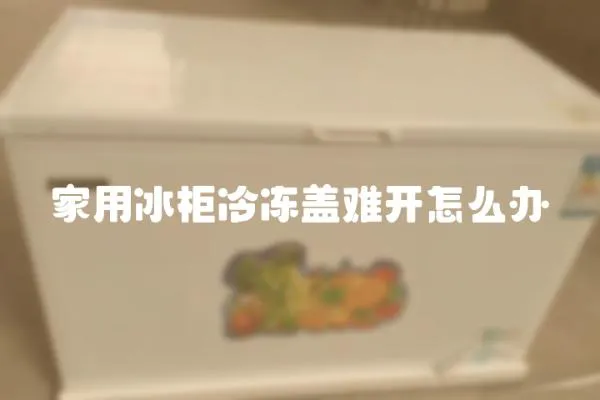 家用冰柜冷凍蓋難開怎么辦
