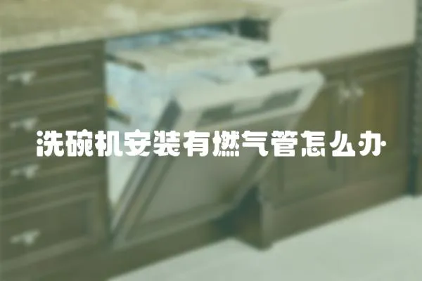 洗碗機安裝有燃氣管怎么辦