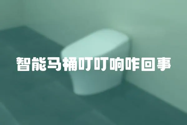 智能馬桶叮叮響咋回事