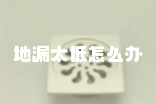 地漏太低怎么辦