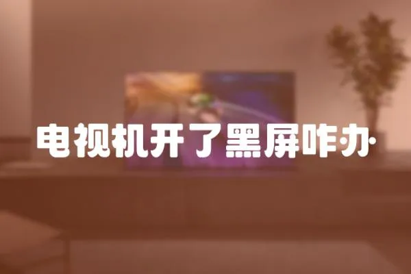 電視機開了黑屏咋辦