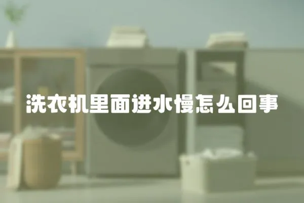 洗衣機里面進水慢怎么回事