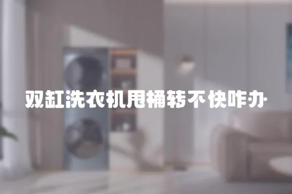 雙缸洗衣機甩桶轉不快咋辦