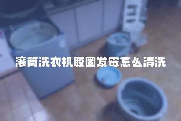 滚筒洗衣机胶圈发霉怎么清洗