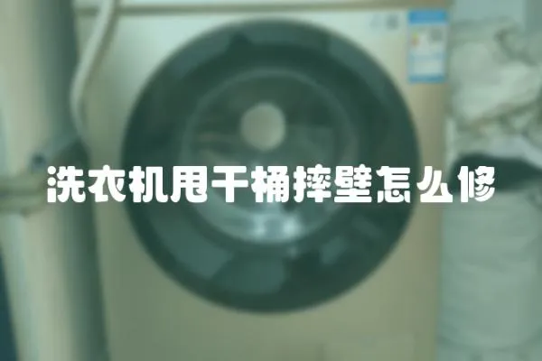 洗衣機(jī)甩干桶摔壁怎么修