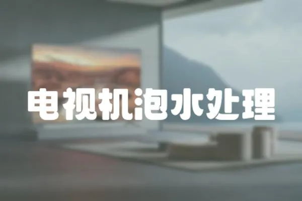 電視機泡水處理