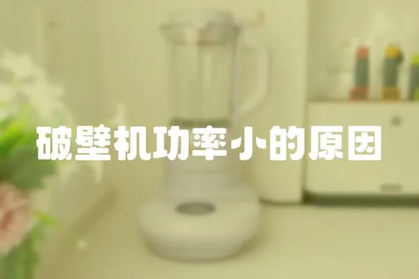 破壁機(jī)功率小的原因