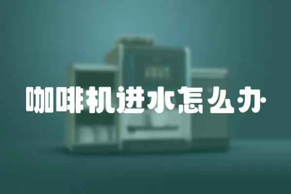 咖啡機(jī)進(jìn)水怎么辦