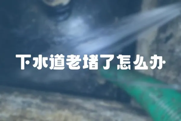下水道老堵了怎么辦