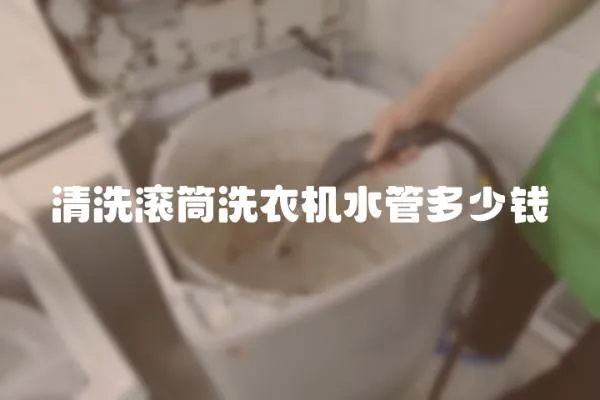 清洗滾筒洗衣機水管多少錢