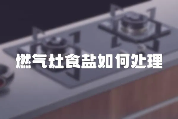 燃氣灶食鹽如何處理