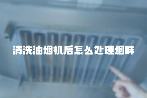 清洗油煙機后怎么處理煙味