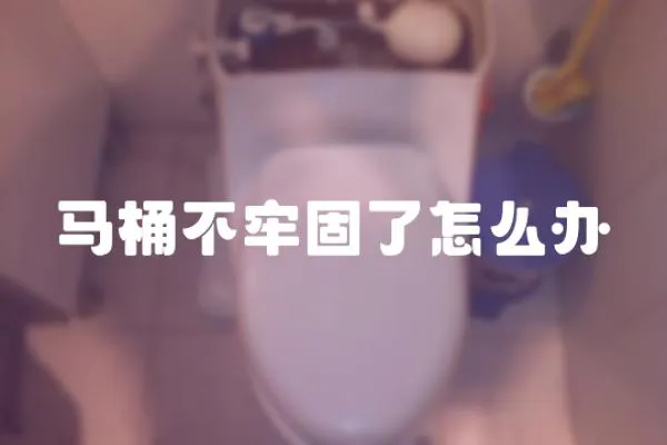 馬桶不牢固了怎么辦