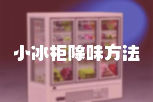 小冰柜除味方法
