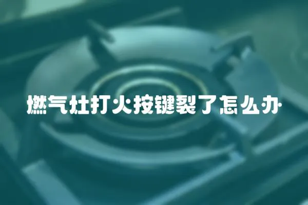 燃?xì)庠畲蚧鸢存I裂了怎么辦