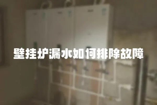 壁掛爐漏水如何排除故障